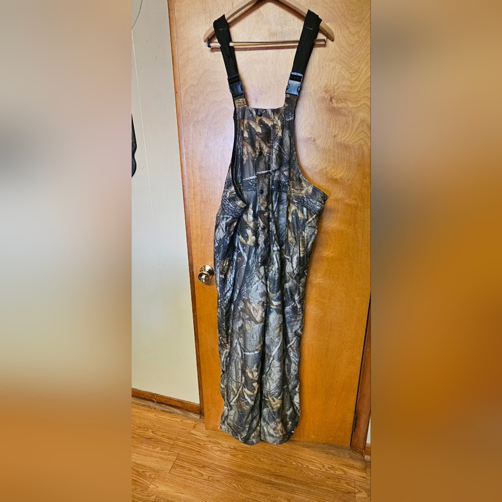 Field & Stream Realtree Camouflage Hunting Bib Overalls With Insulated Lining